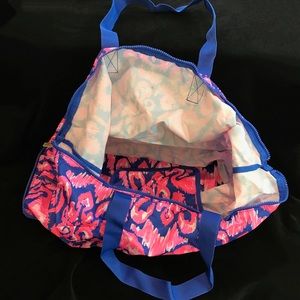 Lilly Pulitzer packable tote. Flamingo pattern. New without tags.